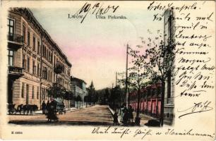1904 Lviv, Lwów, Lemberg; Ulica Piekarska / street view (EK)
