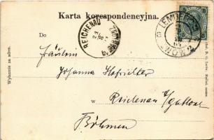 1904 Lviv, Lwów, Lemberg; Ulica Piekarska / street view (EK)