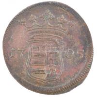 1705. X Poltura Cu "II. Rákóczi Ferenc" (8,37g) T:2 kis anyagfelesleg / Hungary 1705. X Po...