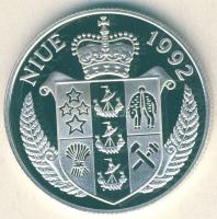 Niue 1992. 5$ Ag "Bounty-hajó" T:PP