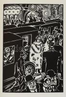 Masereel, Frans: A város. 100 fametszet. 1961, Magyar Helikon. Kiadói egészvászon kötés, kiadói kiss...