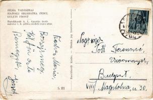 1942 Héja vadászraj hajnali őrjáratra indul, Keleti front. Burckhardt A. L. Gusztáv festőművész v. h...