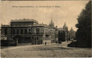 1907 Kraków, Krakkó, Krakau; K.u.k. Militär Wissenschaftlicher und Casino Verein / Austro-Hungarian Military Scientific and Casino Association (EK)