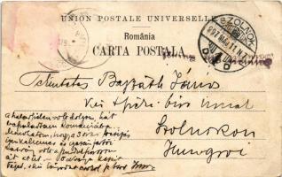 1907 Rucar, Salutari din Romania, Portul in Rucar (Muscel). Editura Ad. Maier & D. Stern / Román...