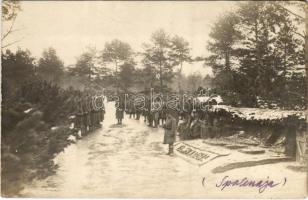 Spalenaja (Ukrajna), első világháborús osztrák-magyar katonák tartalékban / WWI K.u.k. (Austro-Hungarian) military reservists, soldiers in Ukraine. photo (EK)