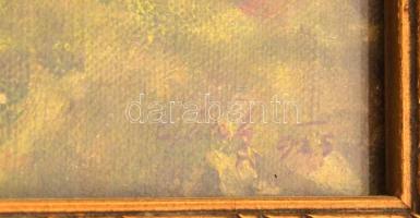 Gách István Lipót (1880-1962): Itáliai táj. Olaj, karton. Jelezve jobbra lent. Üvegezett, kissé sérü...