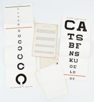 7 db Csapody Látáspróba ábrasor. 62 cm