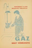 cca 1960 Segítünk főzni GÁZ tűzhely 28 db kisplakát méretű receptlap reklámokkal 22x15 cm