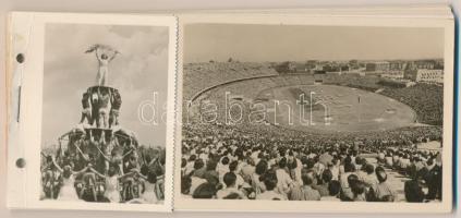 Sport a Magyar Népköztársaságban képeslapfüzet 20 db lappal / sports postcard booklet with 20 cards