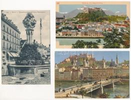 44 db RÉGI külföldi város képeslap vegyes minőségben, sok olasz / 44 pre-1945 European town-view pos...