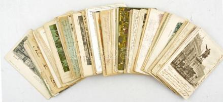 Kb. 185 db RÉGI hosszú címzéses történelmi magyar város képeslap vegyes minőségben, szép anyag! / Cc...