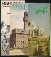 8 db vegyes külföldi idegenforgalmi, utazási prospektus