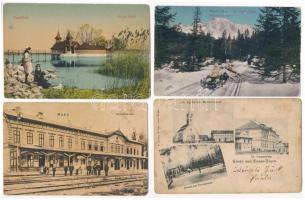 65 db RÉGI történelmi magyar város képeslap vegyes minőségben / 65 pre-1945 historical Hungarian town-view postcards in mixed quality