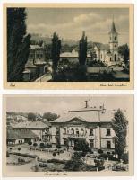 Ózd - 8 db régi képeslap vegyes minőségben