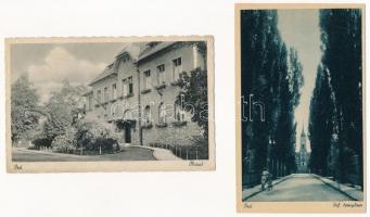 Ózd - 8 db régi képeslap vegyes minőségben