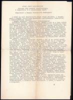 1956 Kádár János két rádióbeszéde október 30. és november 1. Korabeli gépirat