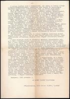 1956 Kádár János két rádióbeszéde október 30. és november 1. Korabeli gépirat