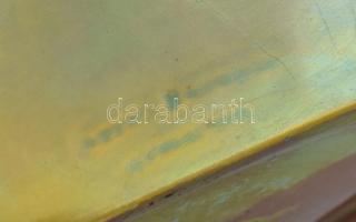 Liipola Yrjö, formatervező (1881 - 1971) Zsolnay: Kétségbeesés. Eozin mázas porcelánfajansz. Mázrepe...