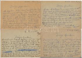 38 db magyar második világháborús zsidó KMSZ (közérdekű munkaszolgálatos) tábori posta munkatáborból...