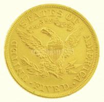 Amerikai Egyesült Államok 1899. 5$ Au "Liberty" műanyag tokban (8,35g/0.917/21mm) T:2 / US...