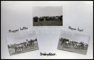 Örkénytábor - katonai tábor, fotóalbum repró negatívja, 11 kisfilm kocka tekercsben