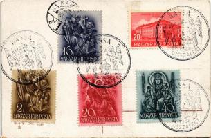 Kislány tacskó kutyákkal / Girl with Dachshund dogs. WSSB No. 5448. + "1938 Kassa visszatért&qu...