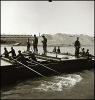 II. világháborús hidász katonák, 6 db fotónegatív, 6×6 cm