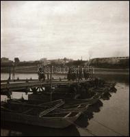 II. világháborús hidász katonák, 6 db fotónegatív, 6×6 cm