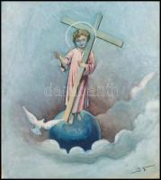 1943-1946 Emlékkönyv kézzel írt bejegyzésekkel, rajzokkal, közte jelzett akvarellkép és grafikák, sé...