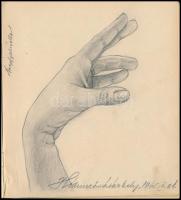 1943-1946 Emlékkönyv kézzel írt bejegyzésekkel, rajzokkal, közte jelzett akvarellkép és grafikák, sé...