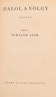 Schalom Asch: Dalol a völgy. Ford.: Horváth Zoltán. Bp.,(1938.), Tábor. Kiadói aranyozott félbőr-kötés, szakadt papír védőborítóban, kissé kopott borítóval.