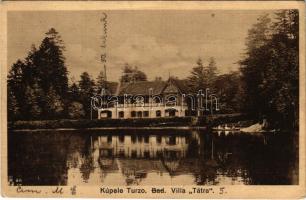 1930 Thurzófüred, Kupele Turzo (Gölnicbánya, Gelnica); Villa Tátra (lyuk / pinhole)