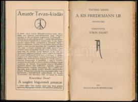 Kolligátum Tevan kiadású művekből (Tevan-könyvtár), első kiadások, 4 db: 
Erkmann-Chatrian: A három...