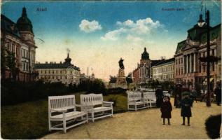 1916 Arad, Kossuth park. Kerpel Izsó kiadása / park (EK)