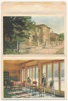 5 db MODERN magyar kis alakú leporellofüzet: Kecskemét, Szeged, Lillafüred, Miskolc-Tapolca, Harkány...