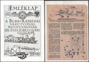 cca 1950-1980 10 db vasúti témájú cikk, képes újság kivágás