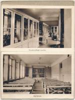 Budapest V. Kegyesrendi Gimnázium, belsők - nem képeslapos leporellofüzet 21 lappal