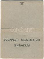 Budapest V. Kegyesrendi Gimnázium, belsők - nem képeslapos leporellofüzet 21 lappal