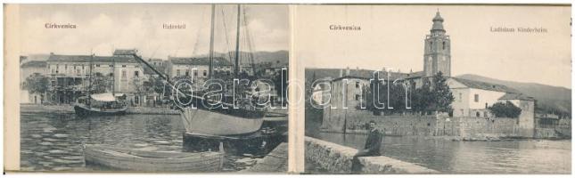 Quarnero, Kvarner Gulf; Crikvenica, Abbazia, Fiume. Belül Pannónia kivándorlási hajó, Schenk kávéház...