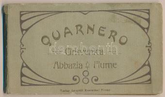 Quarnero, Kvarner Gulf; Crikvenica, Abbazia, Fiume. Belül Pannónia kivándorlási hajó, Schenk kávéház...