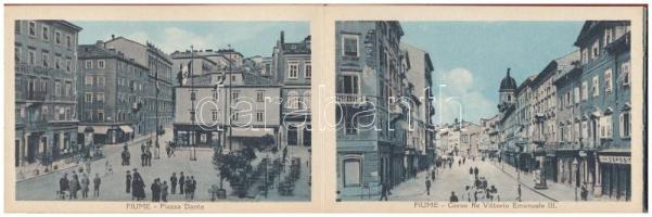 Fiume, Rijeka; Képeslapfüzet 12 képeslappal / postcard booklet with 12 postcards