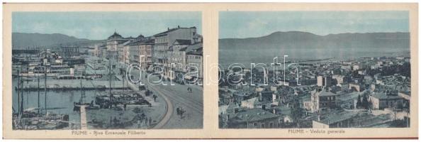 Fiume, Rijeka; Képeslapfüzet 12 képeslappal / postcard booklet with 12 postcards