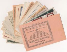 Ausztria ~1920. 30db-os papír szükségpénz-tétel, 10h, 20h és 50h címletekben T:I-II
Austria ~1920. ...