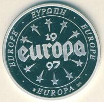 Európa 1996. "Dánia-Himnusz" Ag 20g T:PP Tanúsítvánnyal!