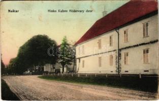 Berzétemonostor, Nustar; Hinko Kuhen Hédervary dvor / Khuen kastély. Mijo Schwager kiadása / castle (EK)