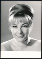 Kállay Ilona (1930-2005) kétszeres Jászai Mari-díjas magyar színésznő, Keleti Éva fotója, 17,5×12,5 cm