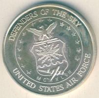 USA 1991. "Amerikai Légierő-Sivatagi vihar művelet" Ag emlékérem 31,2g T:PL