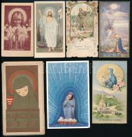 Vegyes szentkép tétel, 30 db + 2 db szentkép mappa