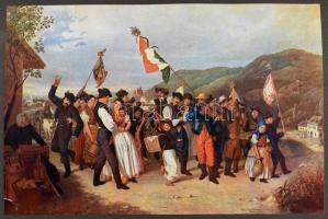 Magyar festőművészet albuma. A magyar festészet fejlődése a régiektől az újakig. Tíz színes műmellék...