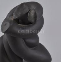 Barro Art absztrakt kerámia szobor Mázas kerámia, matricával jelzett. 23 cm